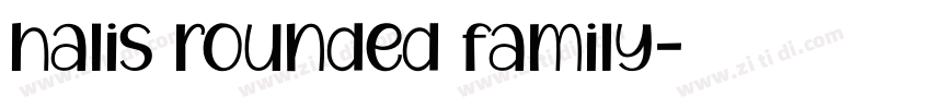 halis rounded family字体转换